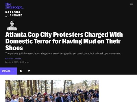 Atlanta Cop City Protesters Charged With Domestic Terror for Having Mud on Their Shoes